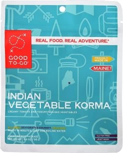 Good To-Go Indian Vegetable Korma -Freedom Camping Store 1000 458