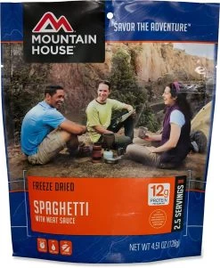 Mountain House Spaghetti With Meat Sauce -Freedom Camping Store 1000 487