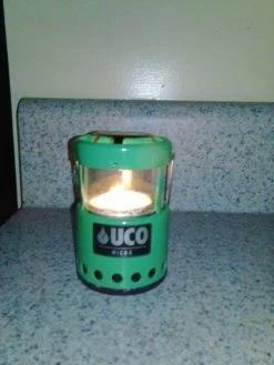 UCO Micro Candle Lantern -Freedom Camping Store BabyLitAndStanding