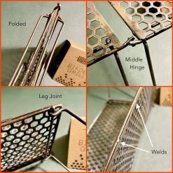 Vargo Titanium BiFold Grill -Freedom Camping Store BiFoldFeatures 1