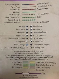 Purple Lizard Maps Rothrock State Forest Trail Map -Freedom Camping Store IMG 4031