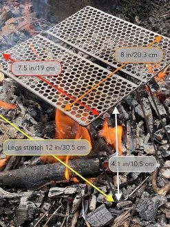 Vargo Titanium BiFold Grill -Freedom Camping Store IMG 4299