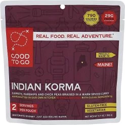 Good To-Go Indian Vegetable Korma -Freedom Camping Store image 3519