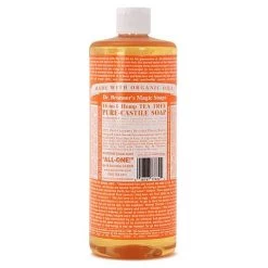 Dr. Bronner Tea Tree Liquid Soap -Freedom Camping Store lib drbrnrs teatree 32oz 08