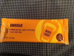 Omnibar Energy Bar -Freedom Camping Store mango curry front