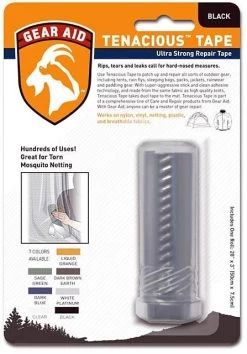 Gear Aid Tenacious Tape Fabric Repair Tape -Freedom Camping Store opplanet gear aid tenacious clean tape 3 in x 20 in black ga10689 main