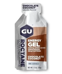 GU Roctane Ultra Endurance Energy Gel -Freedom Camping Store opplanet gu roctane chocolate coconut energy gel single main 1