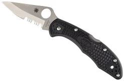Spyderco Delica 4 -Freedom Camping Store opplanet spyderco delica4 lightweight frn handle partially serrated blade folding knife black c11psbk main