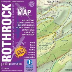Purple Lizard Maps Rothrock State Forest Trail Map -Freedom Camping Store rothrockspmap